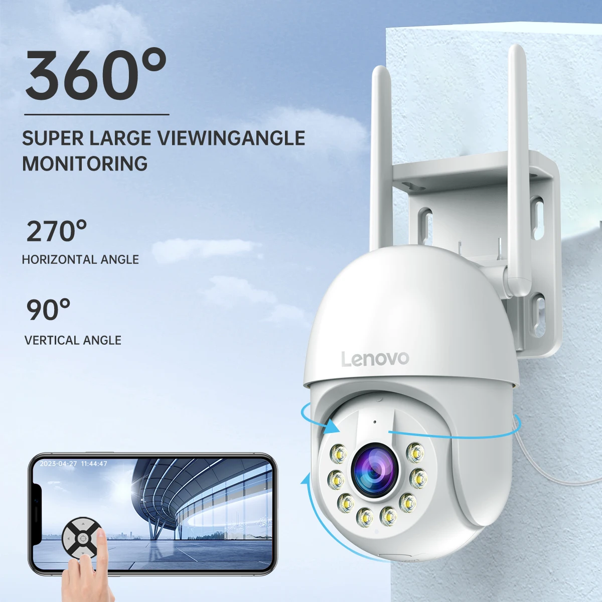 Lenovo 5MP Smart Wifi PTZ Camera Outdoor 5x Digital Zoom Auto Tracking ONVIF CCTV IP Camera Security Video Surveillance Camera 2 Lenovo 5MP Smart Wifi PTZ Camera Outdoor 5x Digital Zoom Auto Tracking ONVIF CCTV IP Camera Security Video Surveillance Camera 2