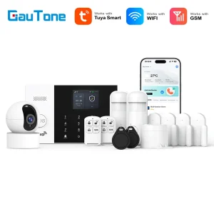 WIFI GSM Alarm System Tuya Smart Life APP Home Smart Security Protection Wireless Security Alarm House System with ALexa – מערכות אזעקה לבית