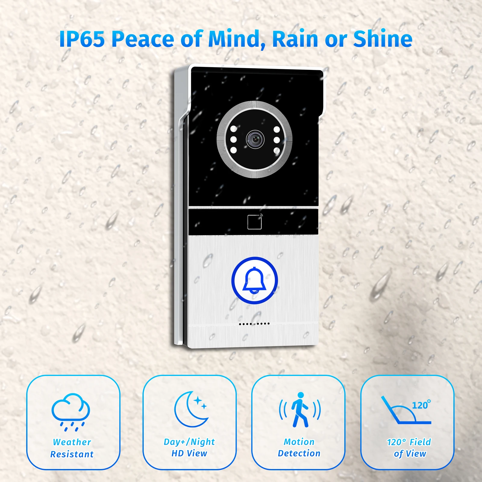 Tuya 2.4GHz WiFi Video Intercom with 7'' HD Display, Dual-Mode Night Vision & Waterproof Design, Video Door Bell for Villa/Gate 5 Tuya 2.4GHz WiFi Video Intercom with 7'' HD Display, Dual-Mode Night Vision & Waterproof Design, Video Door Bell for Villa/Gate 5