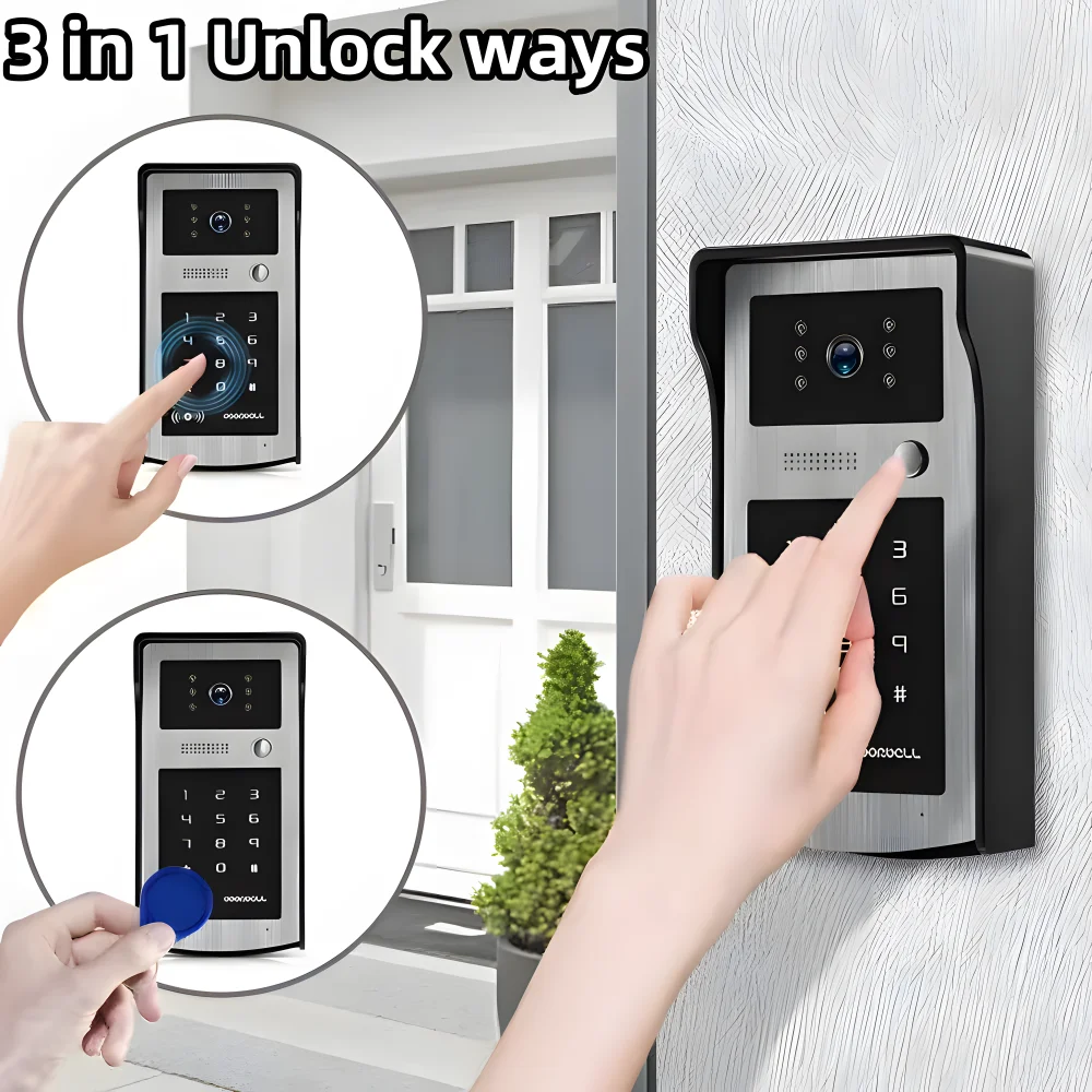 10 Inch Tuya Smart Wifi Video APartment Intercom System 1080P Wireless Doorbell Camera Rfid Unlock Door Entry Intercom Doorman 4 10 Inch Tuya Smart Wifi Video APartment Intercom System 1080P Wireless Doorbell Camera Rfid Unlock Door Entry Intercom Doorman 4