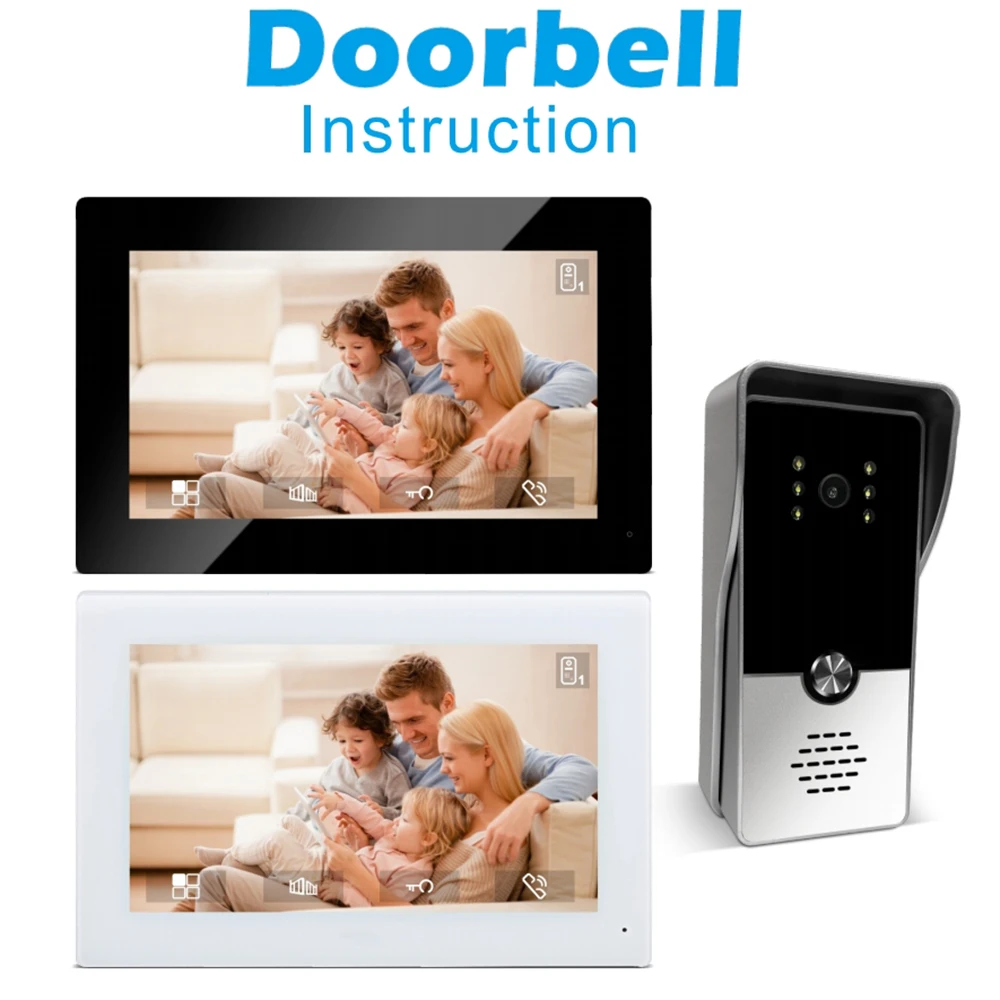 7inch Indoor Monitor Video Intercom System Visual Doorphone Camera Video Doorbell Door Phone Kits for Home IP Villa Apartment 3 7inch Indoor Monitor Video Intercom System Visual Doorphone Camera Video Doorbell Door Phone Kits for Home IP Villa Apartment 3
