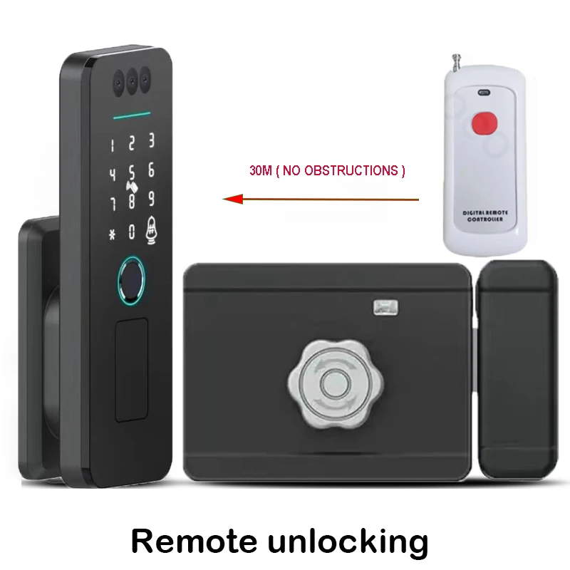 Fingerprint Lock 3D Face Recognition Tuya WiFI App Waterproof Outdoor Gate Passcode Rfid Card Keyless Electronic Smart Door Lock 6 Fingerprint Lock 3D Face Recognition Tuya WiFI App Waterproof Outdoor Gate Passcode Rfid Card Keyless Electronic Smart Door Lock 6