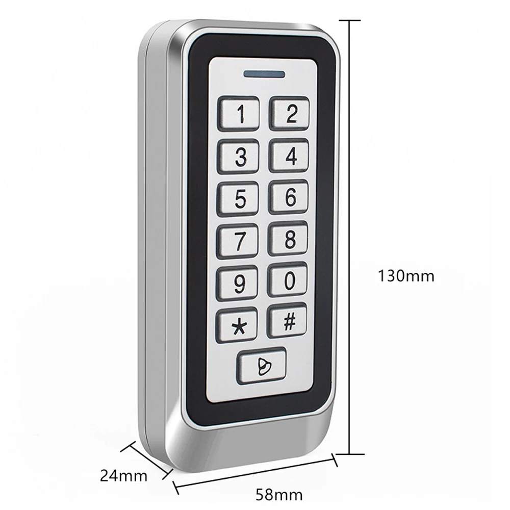 IP66 Waterproof Backlight RFID Metal Door Access Control Reader Rfid Keypad 1000 User 125KHz EM Card Door Opener 2 IP66 Waterproof Backlight RFID Metal Door Access Control Reader Rfid Keypad 1000 User 125KHz EM Card Door Opener 2
