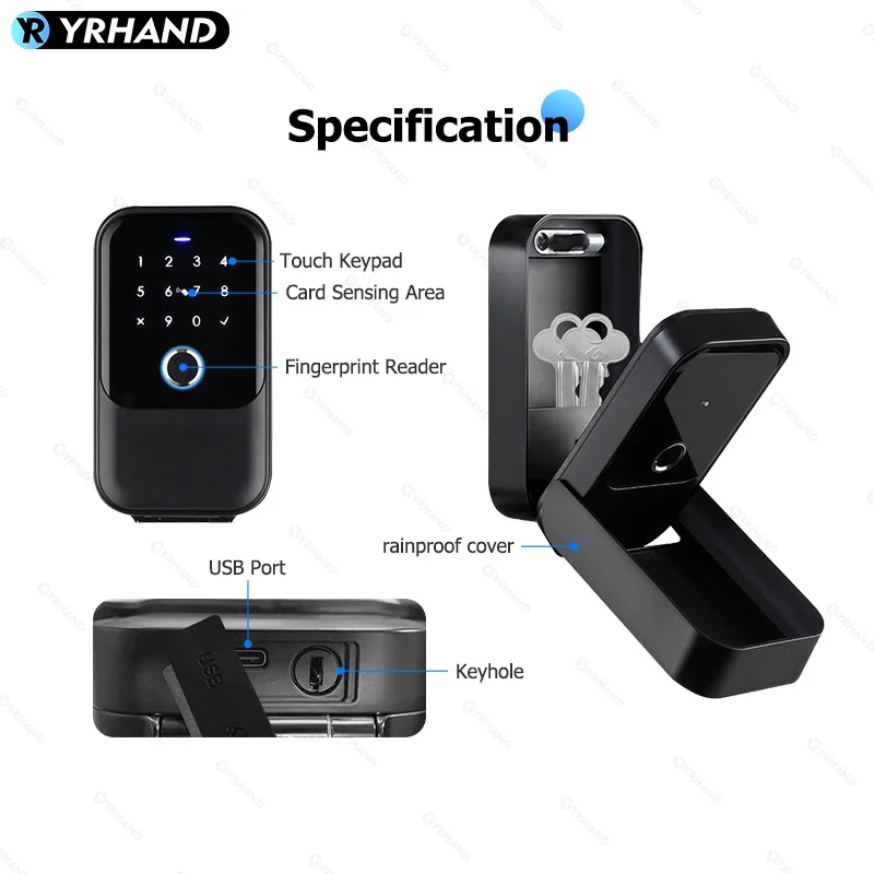 כספת מפתחות חכמה TTLock - Bluetooth + WiFi עם אפליקציה 5 כספת מפתחות חכמה TTLock - Bluetooth + WiFi עם אפליקציה 5