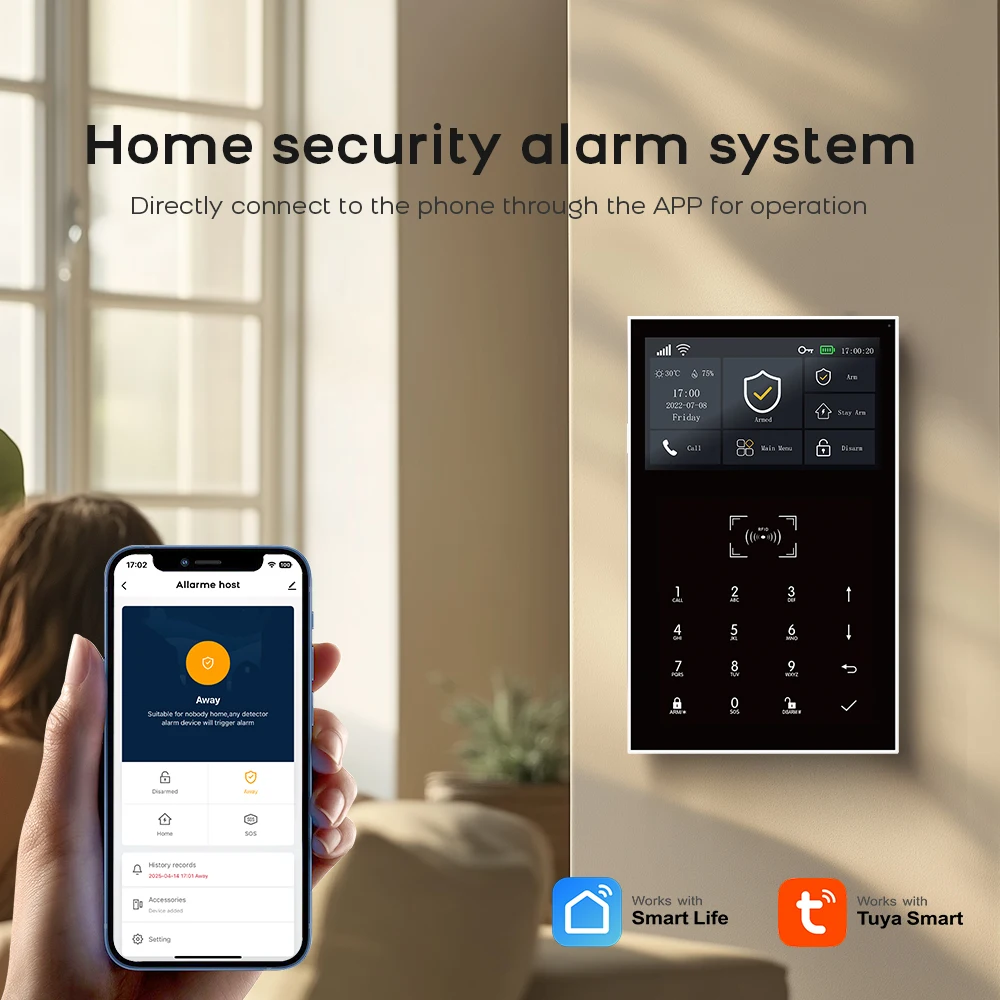 PGST WiFi 2G GSM Home Alarm System Tuya Security Protection Alarm Security System Kit Smart Life Automation Motion Door Sensor 2 PGST WiFi 2G GSM Home Alarm System Tuya Security Protection Alarm Security System Kit Smart Life Automation Motion Door Sensor 2