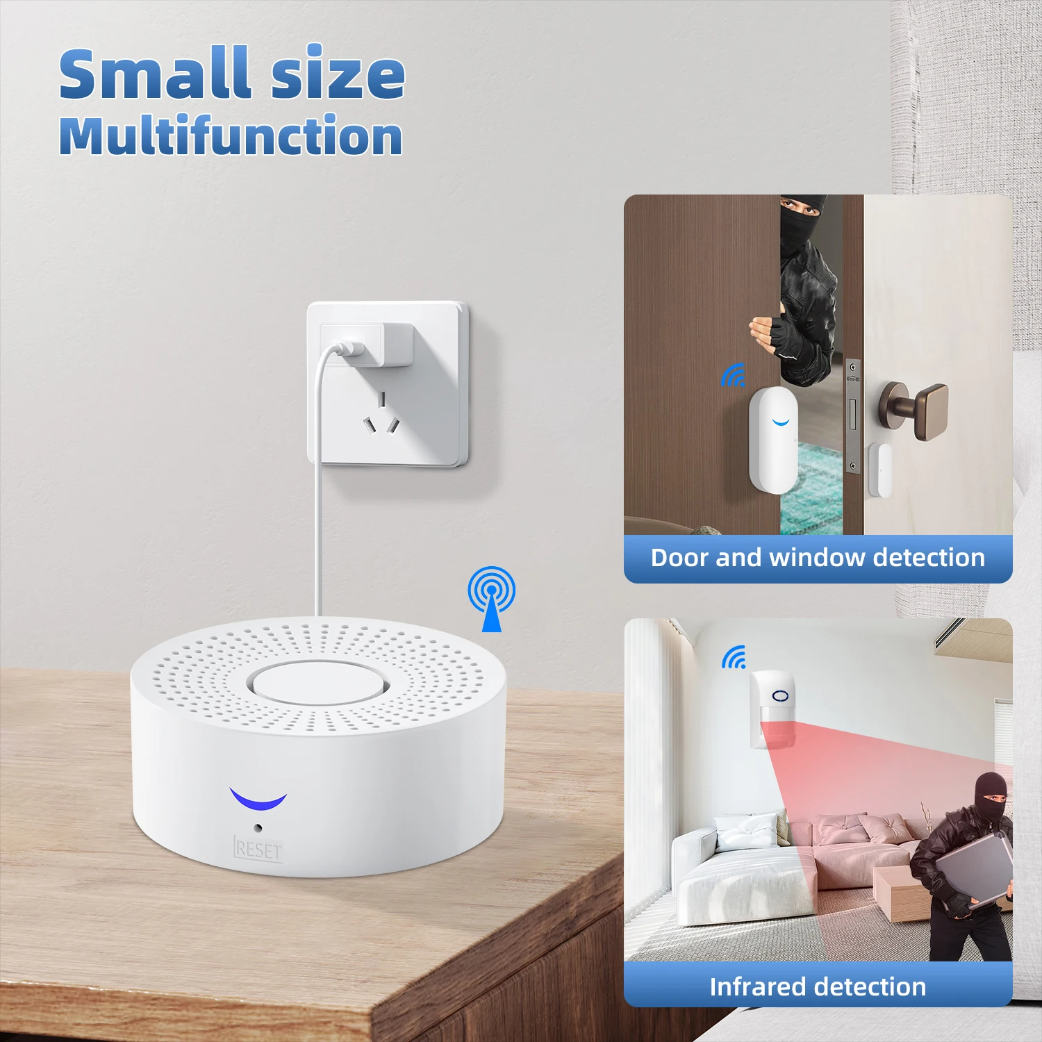 Tuya Wifi Smart Home Alarm System 433mhz Burglar Security Alarm Siren Smart Life App Control Wireless Home Alarm Kits 2 Tuya Wifi Smart Home Alarm System 433mhz Burglar Security Alarm Siren Smart Life App Control Wireless Home Alarm Kits 2