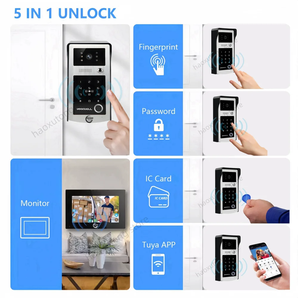 10 Inch Tuya Smart Wifi Video APartment Intercom System 1080P Wireless Doorbell Camera Rfid Unlock Door Entry Intercom Doorman 2 10 Inch Tuya Smart Wifi Video APartment Intercom System 1080P Wireless Doorbell Camera Rfid Unlock Door Entry Intercom Doorman 2