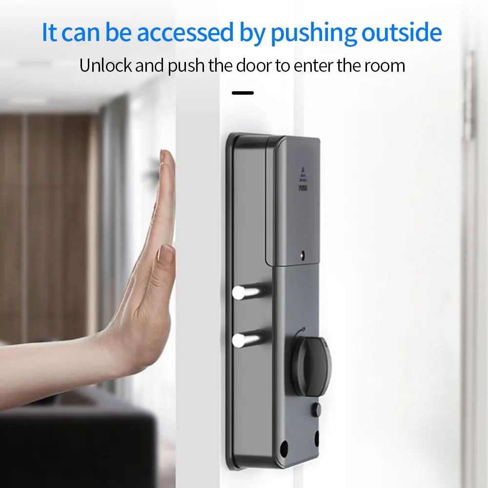 Smart Tuya App Bluetooth Indoor Invisible Lock for Wooden Door Electronic 13.56 IC Card Lock Support Gateway to Wifi 3