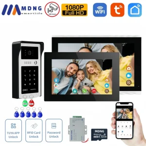 10 Inch Tuya Smart Wifi Video APartment Intercom System 1080P Wireless Doorbell Camera Rfid Unlock Door Entry Intercom Doorman – אינטרקום אל