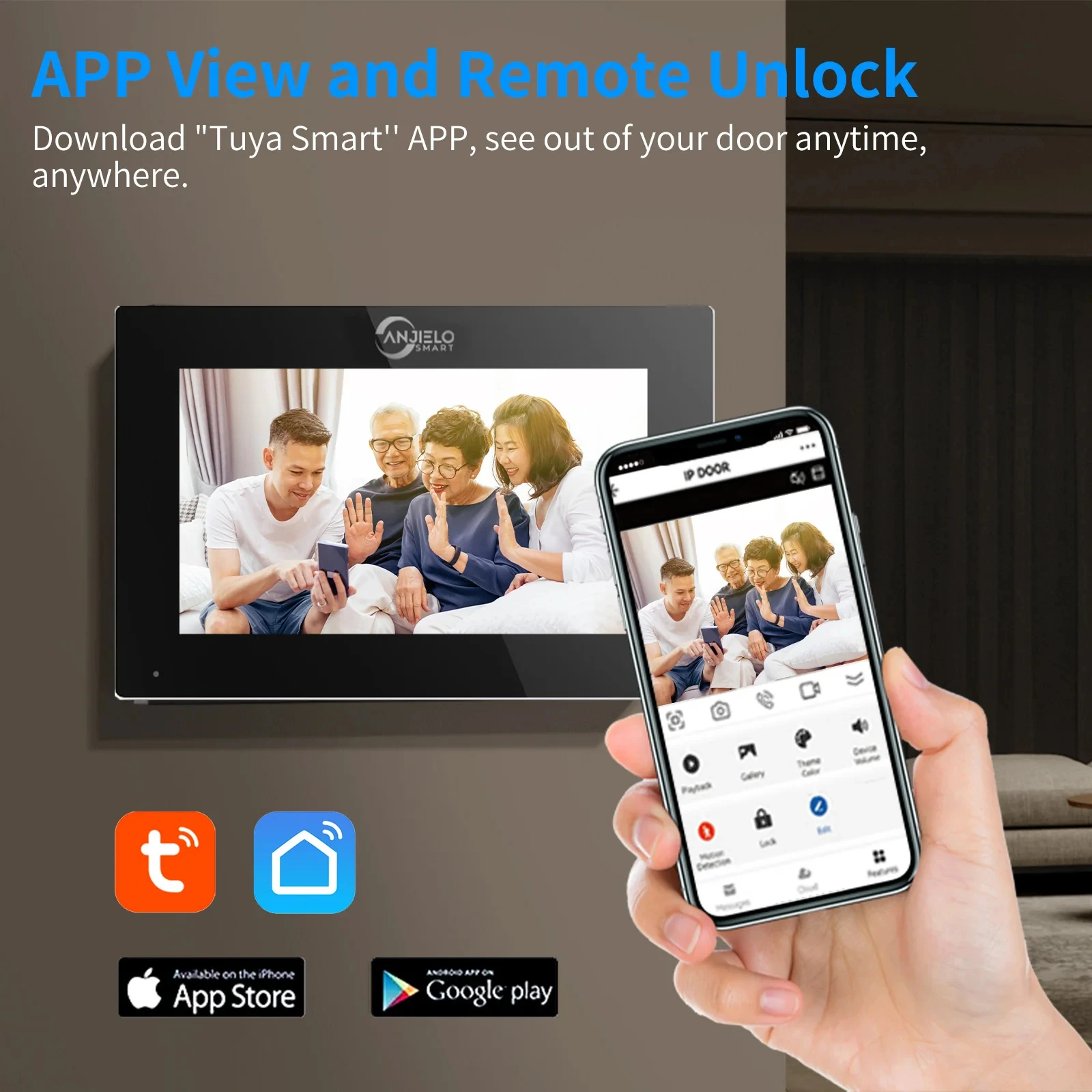 Fingerprint 5in1 Unlock Wifi Doorbell Video Intercom System For Home Doorphone Tuya Smart 1080P Touch Monitor Security Protect 3 Fingerprint 5in1 Unlock Wifi Doorbell Video Intercom System For Home Doorphone Tuya Smart 1080P Touch Monitor Security Protect 3