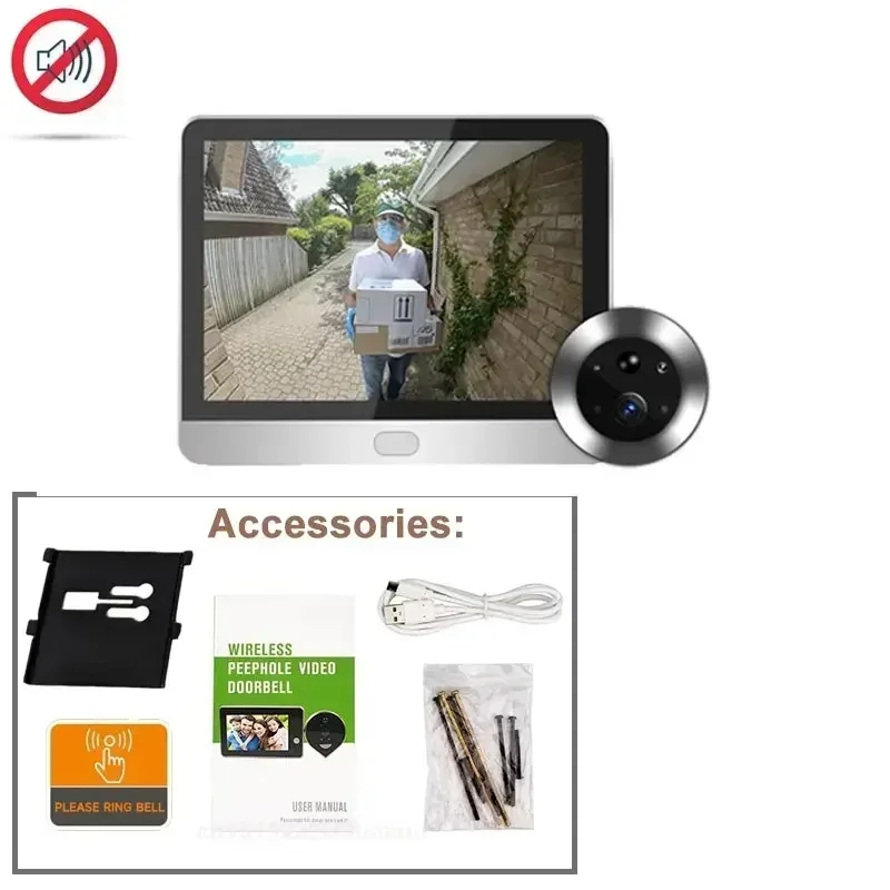 Door Camera Icam365 Peephole camera home wireless phone 4.3 Screen Night PIR wifi wireless Security protection Smart home 6 Door Camera Icam365 Peephole camera home wireless phone 4.3 Screen Night PIR wifi wireless Security protection Smart home 6