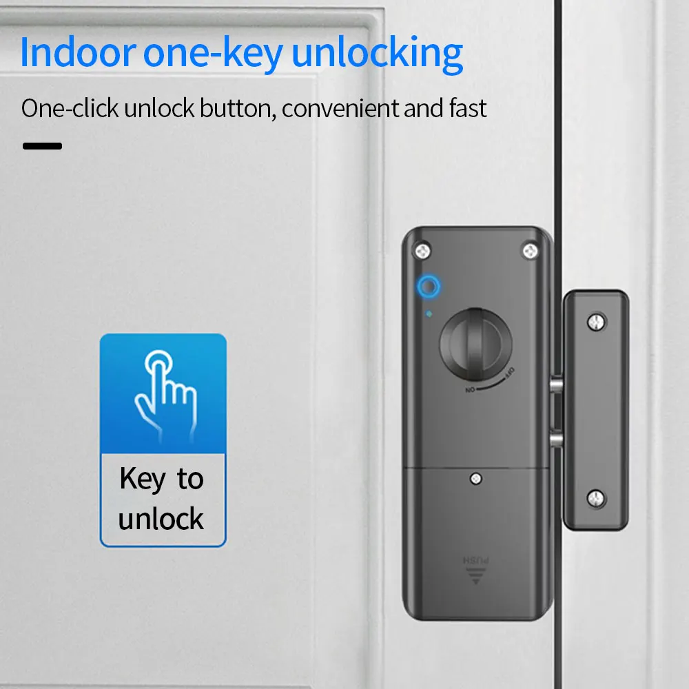 Smart Tuya App Bluetooth Indoor Invisible Lock for Wooden Door Electronic 13.56 IC Card Lock Support Gateway to Wifi 5