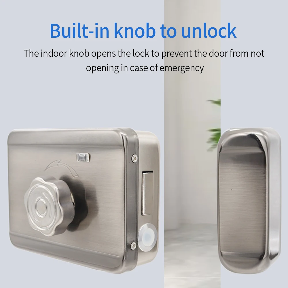 Waterproof Tuya Wifi Remote Control Fingerprint Motor Rim Lock Card Code Smart Door Lock Work for Google Alexa Echo 5 Waterproof Tuya Wifi Remote Control Fingerprint Motor Rim Lock Card Code Smart Door Lock Work for Google Alexa Echo 5