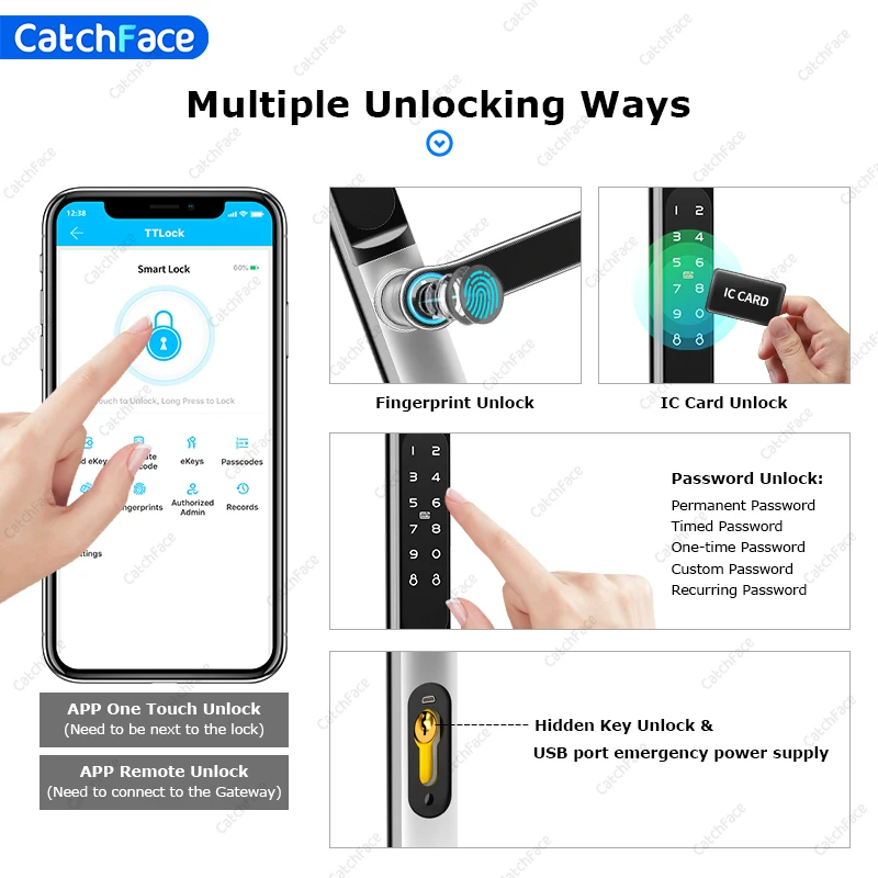 Waterproof TTLock Outdoor Gate Fingerprint Bluetooth APP RFID Code Keyless Electronic Smart Door Lock for Glass Aluminum Sliding 3 Waterproof TTLock Outdoor Gate Fingerprint Bluetooth APP RFID Code Keyless Electronic Smart Door Lock for Glass Aluminum Sliding 3
