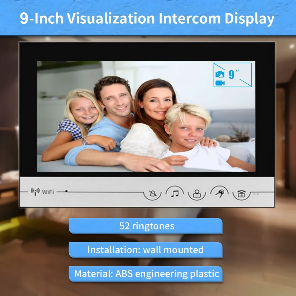 9 Inch Tuya WIFI Video Intercom System Doorbell Waterproof Outdoor Camera Wireless Doorphone with RFID Card Password Keyborad 3 9 Inch Tuya WIFI Video Intercom System Doorbell Waterproof Outdoor Camera Wireless Doorphone with RFID Card Password Keyborad 3