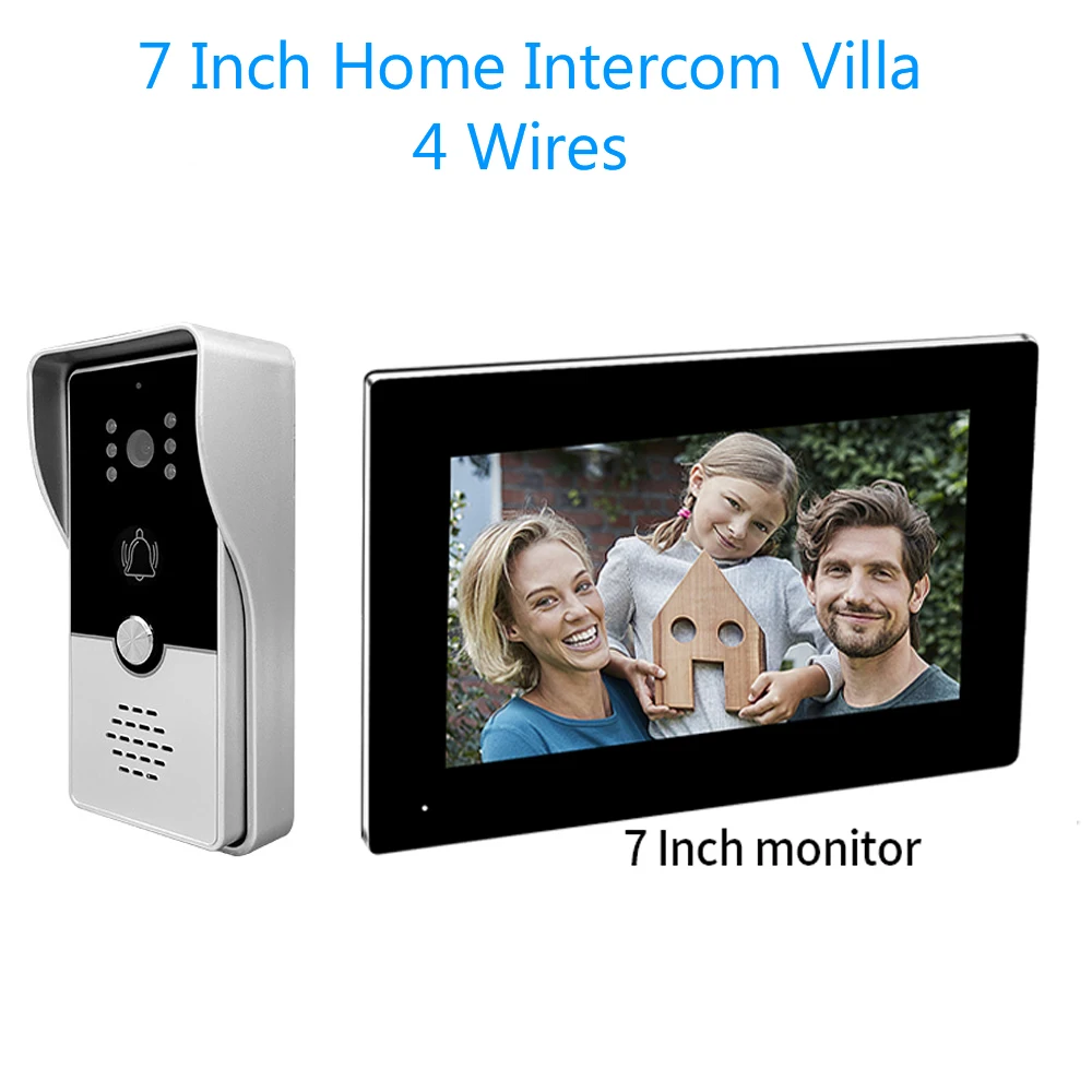 7inch Indoor Monitor Video Intercom System Visual Doorphone Camera Video Doorbell Door Phone Kits for Home IP Villa Apartment 7inch Indoor Monitor Video Intercom System Visual Doorphone Camera Video Doorbell Door Phone Kits for Home IP Villa Apartment