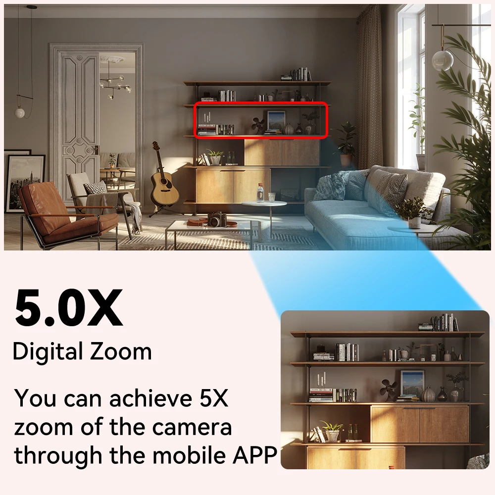 8MP HD Outdoor Security Camera, 2.4G WiFi Wireless, 5X Zoom, Auto Tracking, Waterproof, Color Night Vision for Home Surveillance 6 8MP HD Outdoor Security Camera, 2.4G WiFi Wireless, 5X Zoom, Auto Tracking, Waterproof, Color Night Vision for Home Surveillance 6