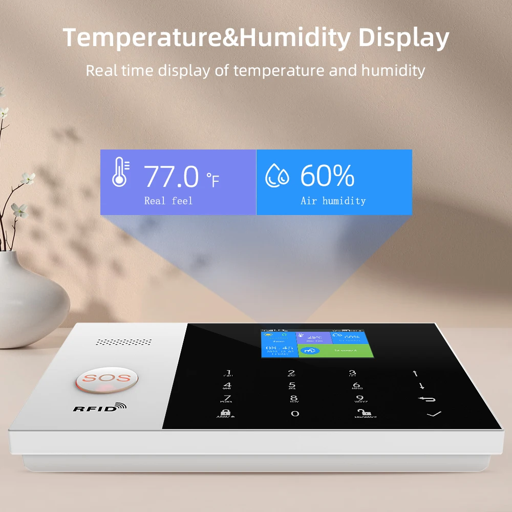 YAOSHENG Security-Protection TUYA Smart Home Alarm System 2G 433MHz WiFi GSM Wireless House App Control Sets PG105 6 YAOSHENG Security-Protection TUYA Smart Home Alarm System 2G 433MHz WiFi GSM Wireless House App Control Sets PG105 6