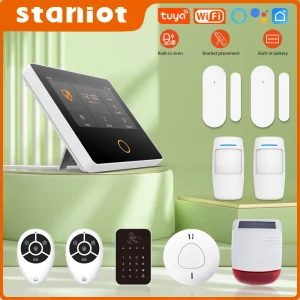 Staniot WiFi SecPanel 5 Wireless Home Alarm System Tuya Smart 4.3 Staniot WiFi SecPanel 5 Wireless Home Alarm System Tuya Smart 4.3