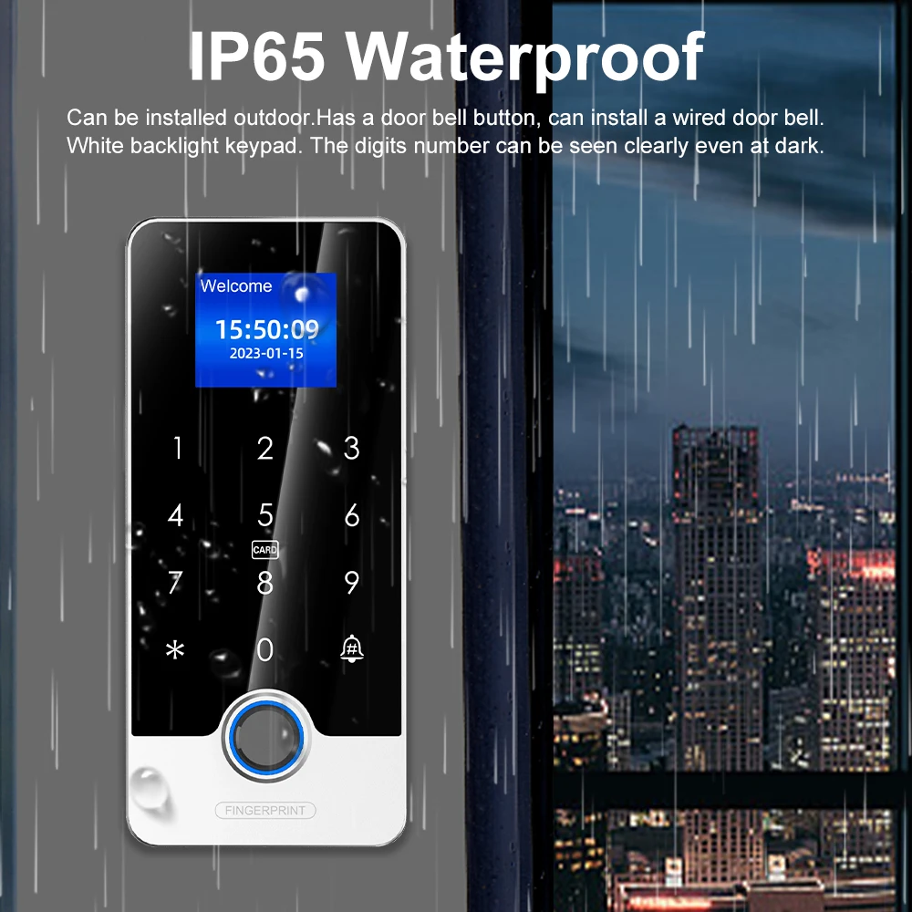Metal Fingerprint Door Access Control System with Tuya APP RFID Card Reader IP67 Waterproof Metal Touch Keypad Gate Entry Opener 3 Metal Fingerprint Door Access Control System with Tuya APP RFID Card Reader IP67 Waterproof Metal Touch Keypad Gate Entry Opener 3