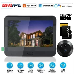 Door Camera Icam365 Peephole camera home wireless phone 4.3 Screen Night PIR wifi wireless Security protection Smart home Door Camera Icam365 Peephole camera home wireless phone 4.3 Screen Night PIR wifi wireless Security protection Smart home