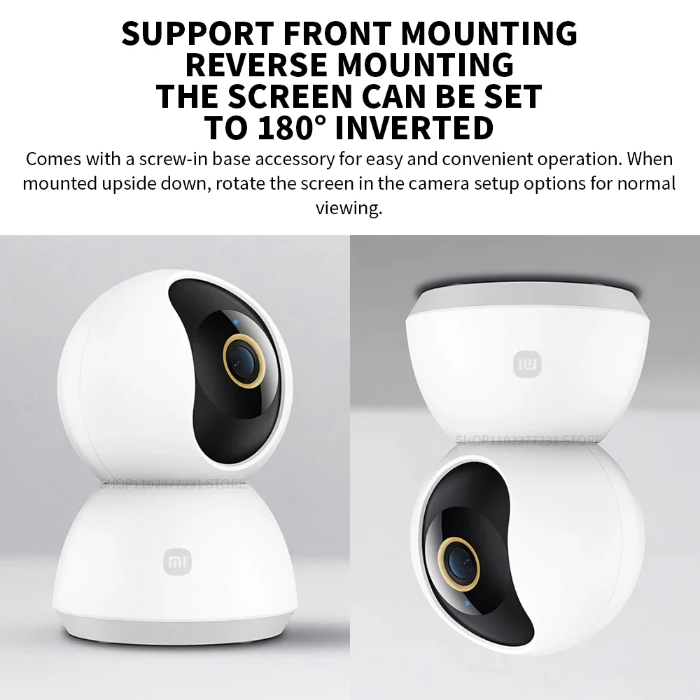 Xiaomi 360° Smart Home Security Camera Mi PTZ 2K Webcam 1296P 3 Megapixel AI Human Detection Night Vision Webcam Chinese Version 5 Xiaomi 360° Smart Home Security Camera Mi PTZ 2K Webcam 1296P 3 Megapixel AI Human Detection Night Vision Webcam Chinese Version 5