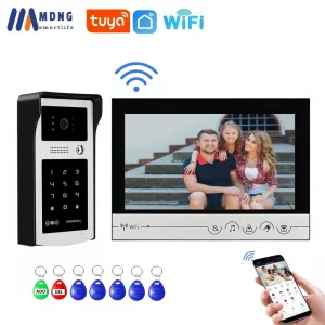9 Inch Tuya WIFI Video Intercom System Doorbell Waterproof Outdoor Camera Wireless Doorphone with RFID Card Password Keyborad 9 Inch Tuya WIFI Video Intercom System Doorbell Waterproof Outdoor Camera Wireless Doorphone with RFID Card Password Keyborad