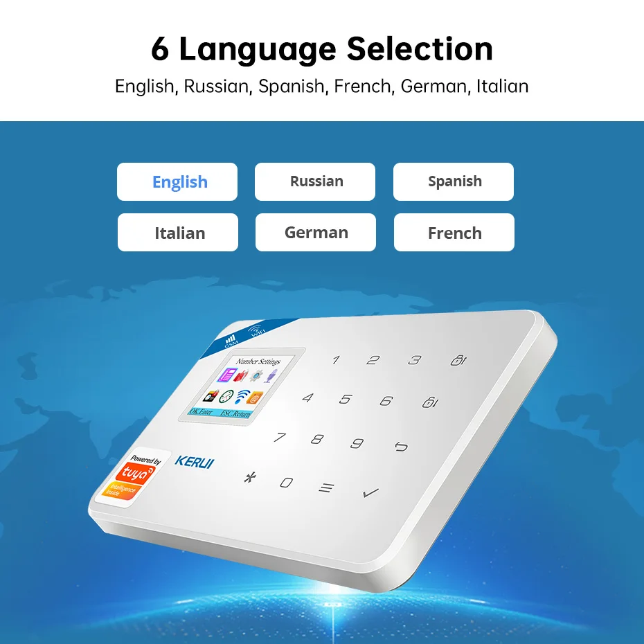 KERUI W181 Alarm System Secutrity Home WIFI GSM Alarm Tuya Smart Motion Detector Door Sensor Burglar IP Camera Work Alexa Google 2 KERUI W181 Alarm System Secutrity Home WIFI GSM Alarm Tuya Smart Motion Detector Door Sensor Burglar IP Camera Work Alexa Google 2