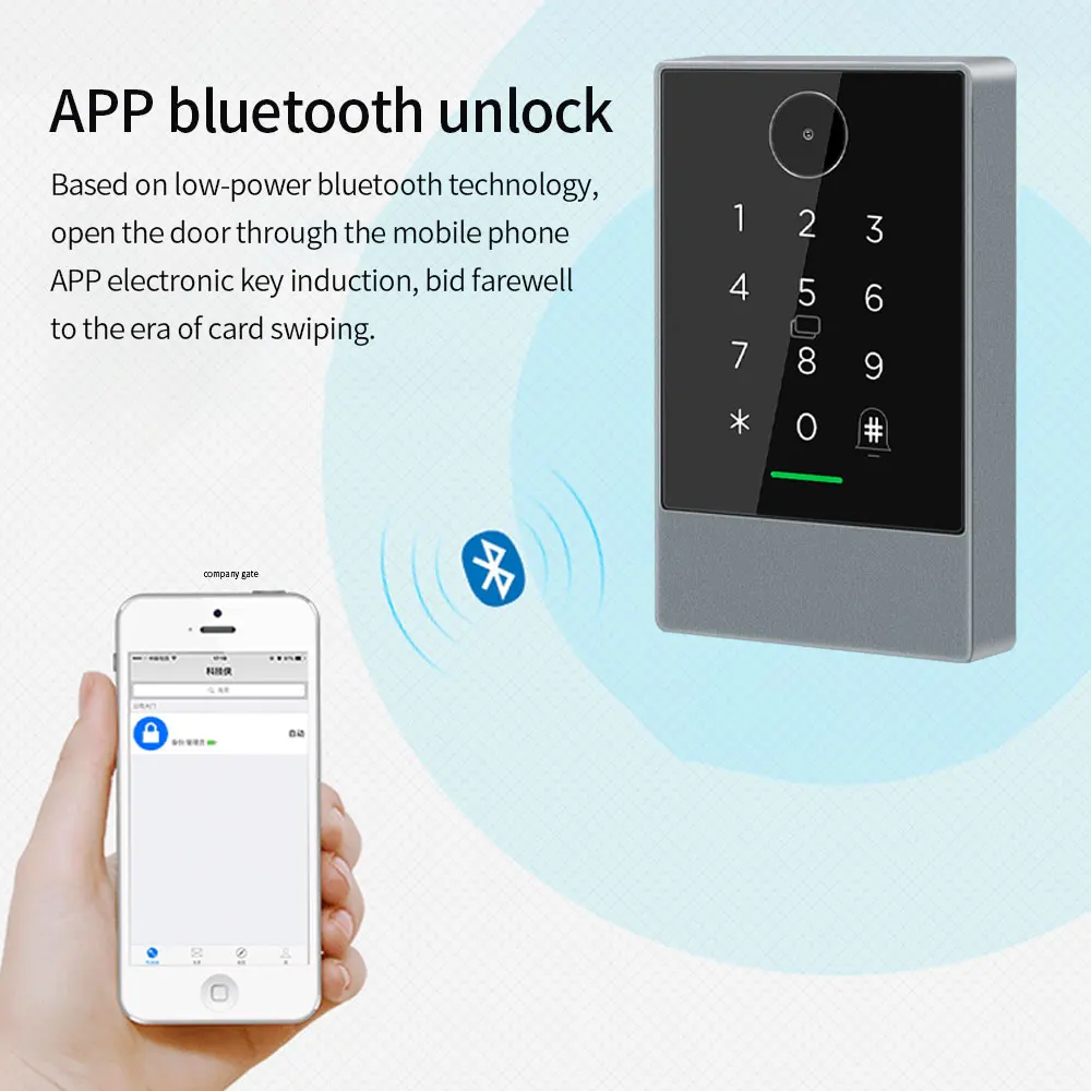 TTLOCK QR Code Access Control Reader 13.56Mhz Rfid IP67 Waterproof Keypad QRcode Scanner K3Q +G2 Hub Work with Alexa Google Home 2 TTLOCK QR Code Access Control Reader 13.56Mhz Rfid IP67 Waterproof Keypad QRcode Scanner K3Q +G2 Hub Work with Alexa Google Home 2