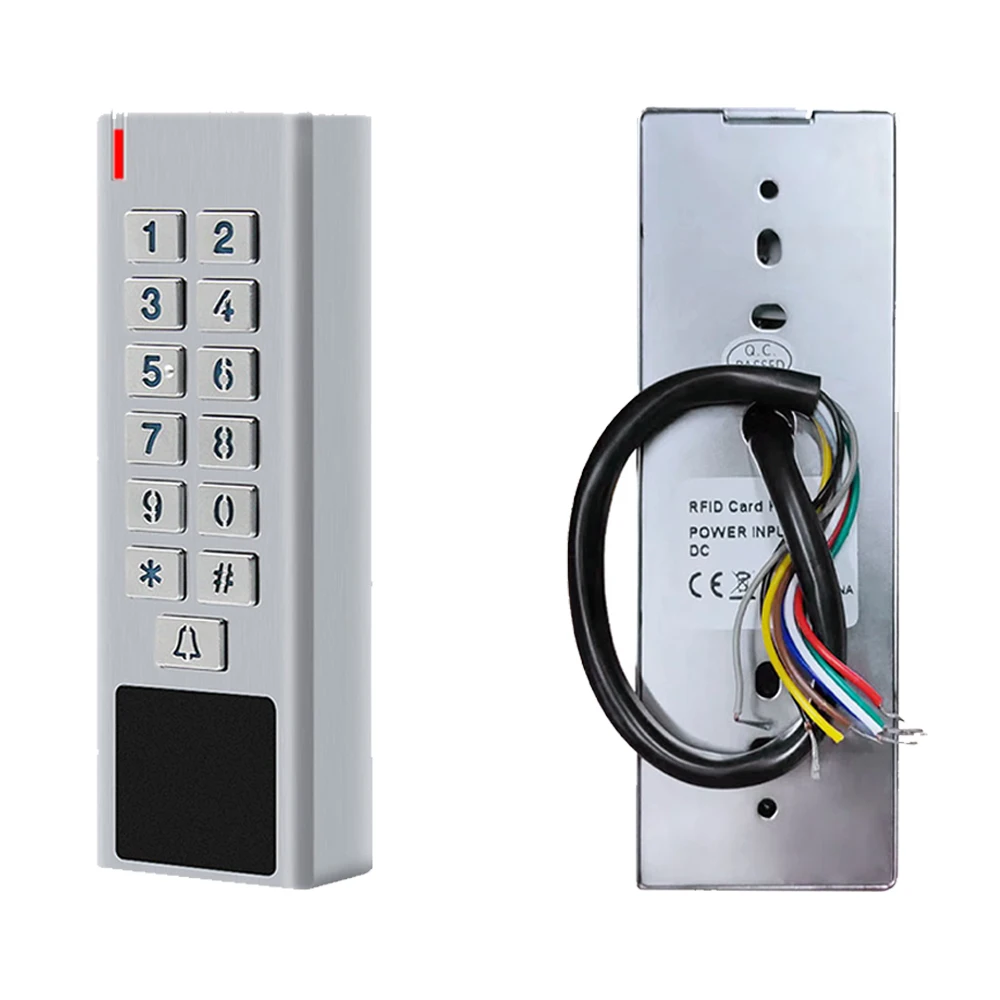 Door Access Control Keypad RFID Reader 2000 User Wiegand input+output Electric Lock Outdoor Waterproof Doorbell IP67 Zinc alloy 2 Door Access Control Keypad RFID Reader 2000 User Wiegand input+output Electric Lock Outdoor Waterproof Doorbell IP67 Zinc alloy 2