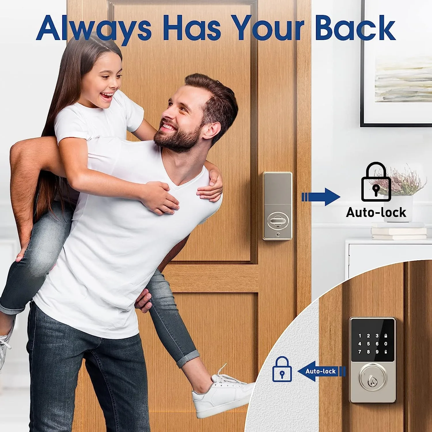מנעול חכם דלת קוד סיסמה TTLOCK - יומן נגיעות, אפליקציה וכרטיסי RFID 5 מנעול חכם דלת קוד סיסמה TTLOCK - יומן נגיעות, אפליקציה וכרטיסי RFID 5