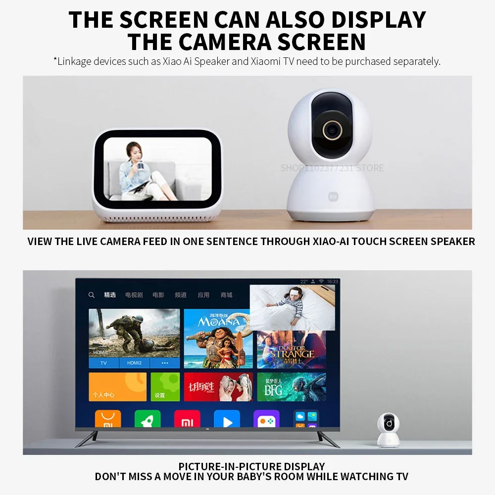 Xiaomi 360° Smart Home Security Camera Mi PTZ 2K Webcam 1296P 3 Megapixel AI Human Detection Night Vision Webcam Chinese Version 3 Xiaomi 360° Smart Home Security Camera Mi PTZ 2K Webcam 1296P 3 Megapixel AI Human Detection Night Vision Webcam Chinese Version 3