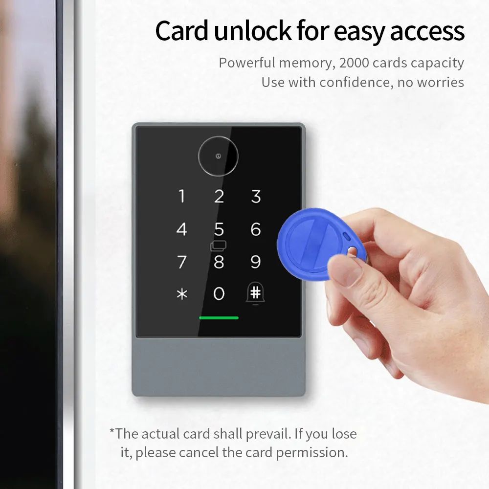 TTLOCK QR Code Access Control Reader 13.56Mhz Rfid IP67 Waterproof Keypad QRcode Scanner K3Q +G2 Hub Work with Alexa Google Home 4 TTLOCK QR Code Access Control Reader 13.56Mhz Rfid IP67 Waterproof Keypad QRcode Scanner K3Q +G2 Hub Work with Alexa Google Home 4