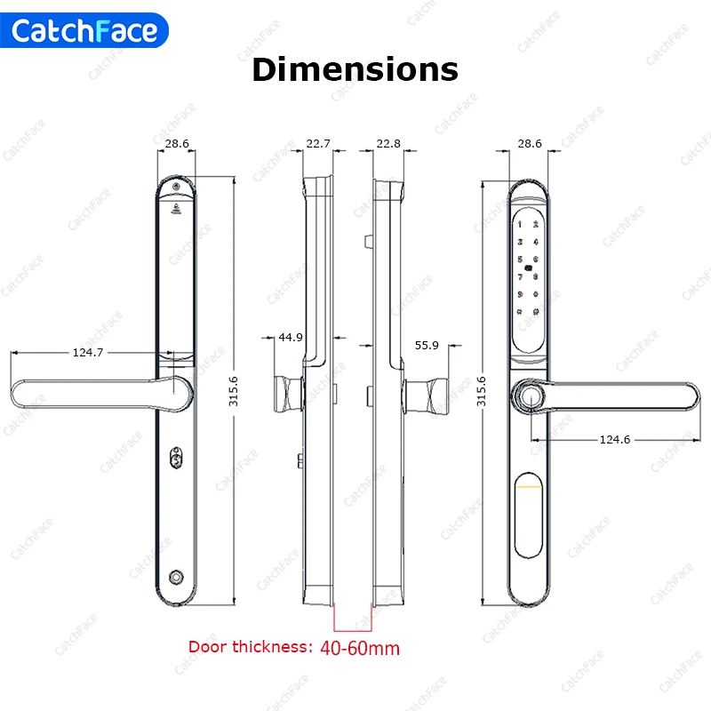 Waterproof TTLock Outdoor Gate Fingerprint Bluetooth APP RFID Code Keyless Electronic Smart Door Lock for Glass Aluminum Sliding 6 Waterproof TTLock Outdoor Gate Fingerprint Bluetooth APP RFID Code Keyless Electronic Smart Door Lock for Glass Aluminum Sliding 6