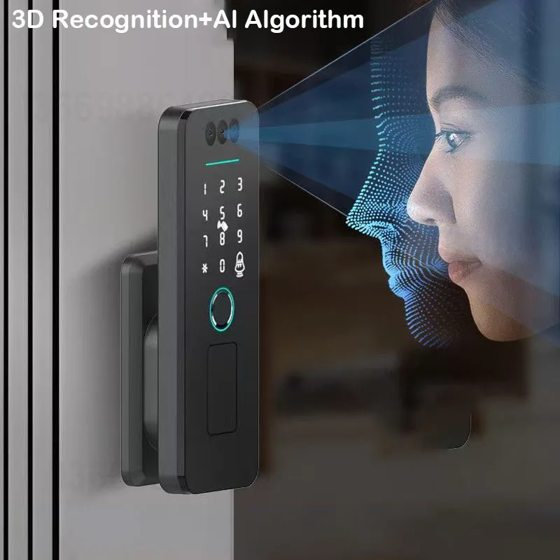 Fingerprint Lock 3D Face Recognition Tuya WiFI App Waterproof Outdoor Gate Passcode Rfid Card Keyless Electronic Smart Door Lock 4 Fingerprint Lock 3D Face Recognition Tuya WiFI App Waterproof Outdoor Gate Passcode Rfid Card Keyless Electronic Smart Door Lock 4